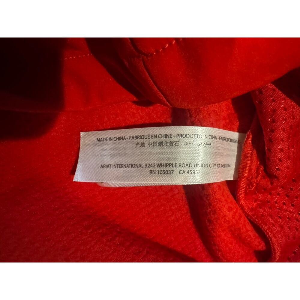 Ariat Mexico Team Softshell Jacket Red Fleece Lined Womens XS Flag - Picture 4 of 10